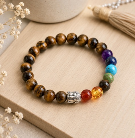 7 Chakra with Tiger Eye