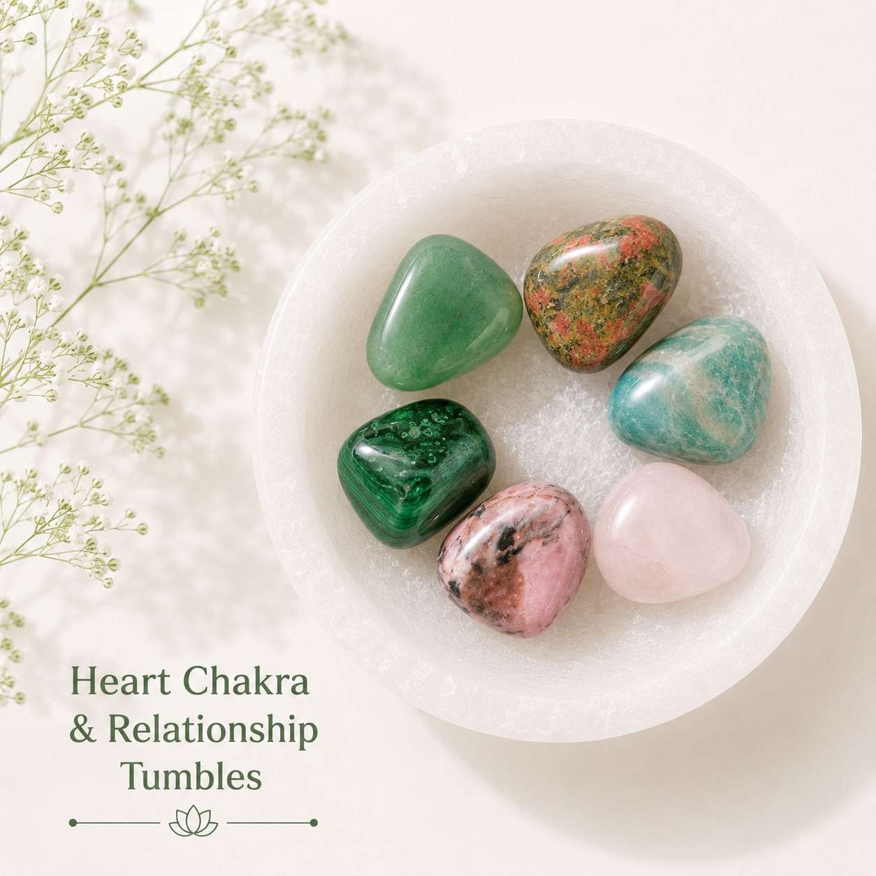 Tumble Kit for Heart Chakra & Relationships