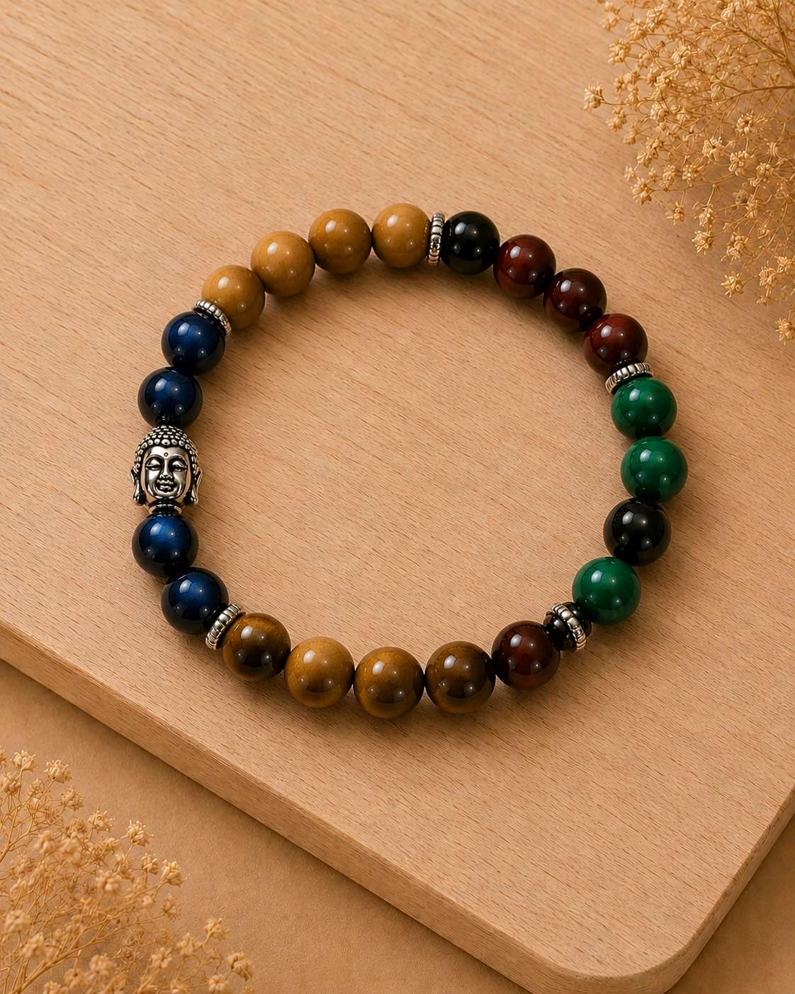 Tiger Eye With 7 Chakra