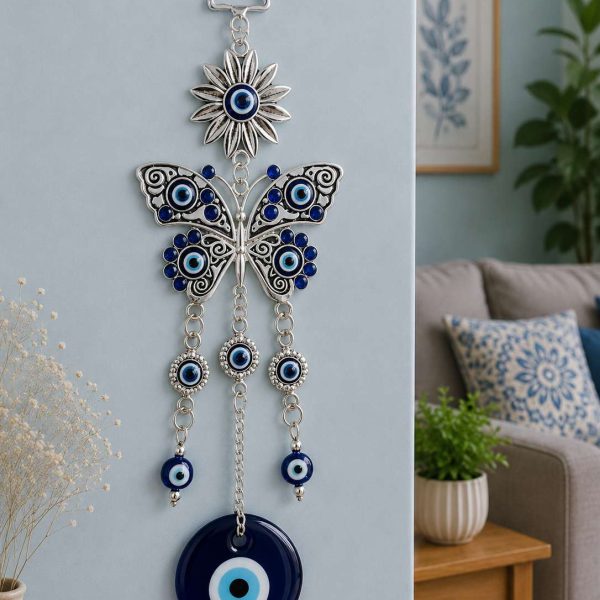Feng Shui Evil Eye Wall Hanging - Butterfly
