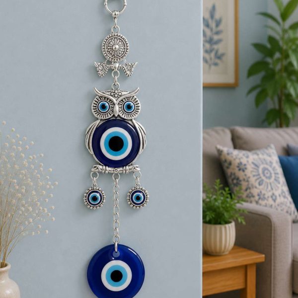 Feng Shui Evil Eye Wall Hanging - Owl 5