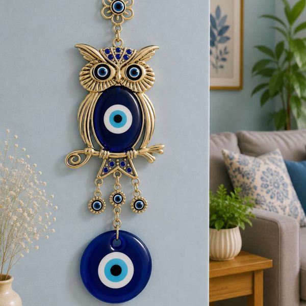 Feng Shui Evil Eye Wall Hanging - Owl 2