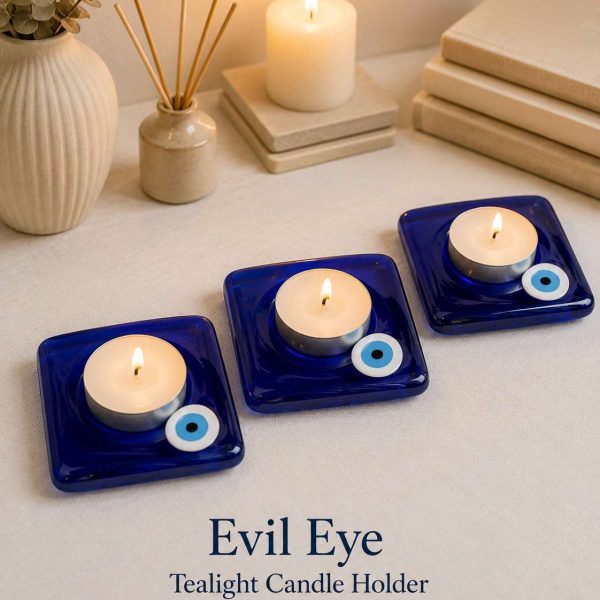 Evil Eye Tealight Holders (3 inches)