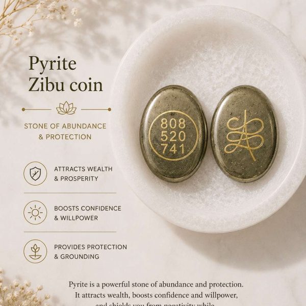 Pyrite Zibu Coin For Abundance and Prosperity